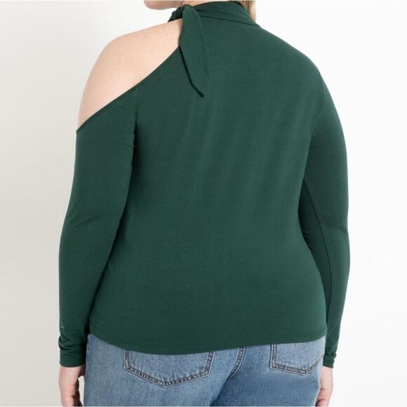 Eloquii Tie Neck Top - Picture 2 of 6